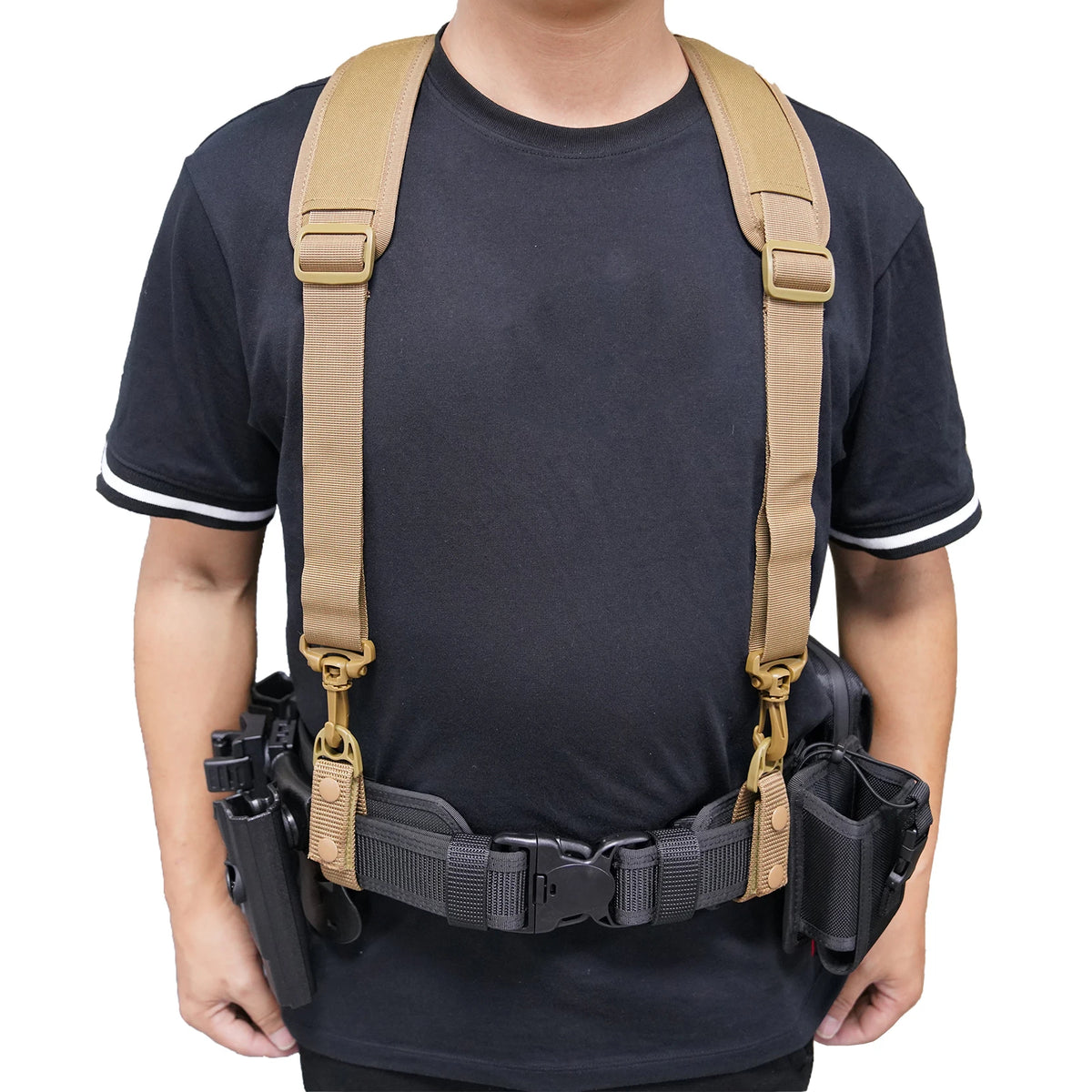 MeloTough Tactical Suspenders 1.5 Inch Polyester Duty Belt Support