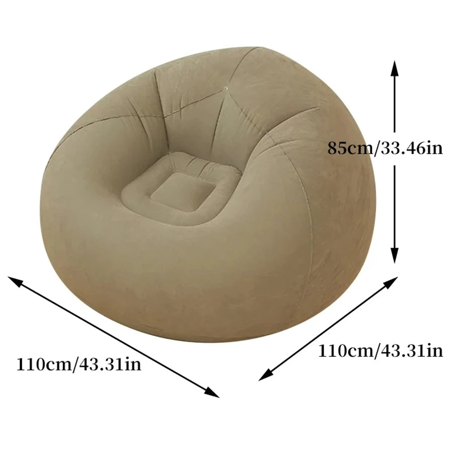 Großer aufblasbarer Loungesessel aus PVC, Sitzsack-Sofa, Pouf, Liegesessel, Tatami, Wohnzimmerbedarf, Outdoor-Camping