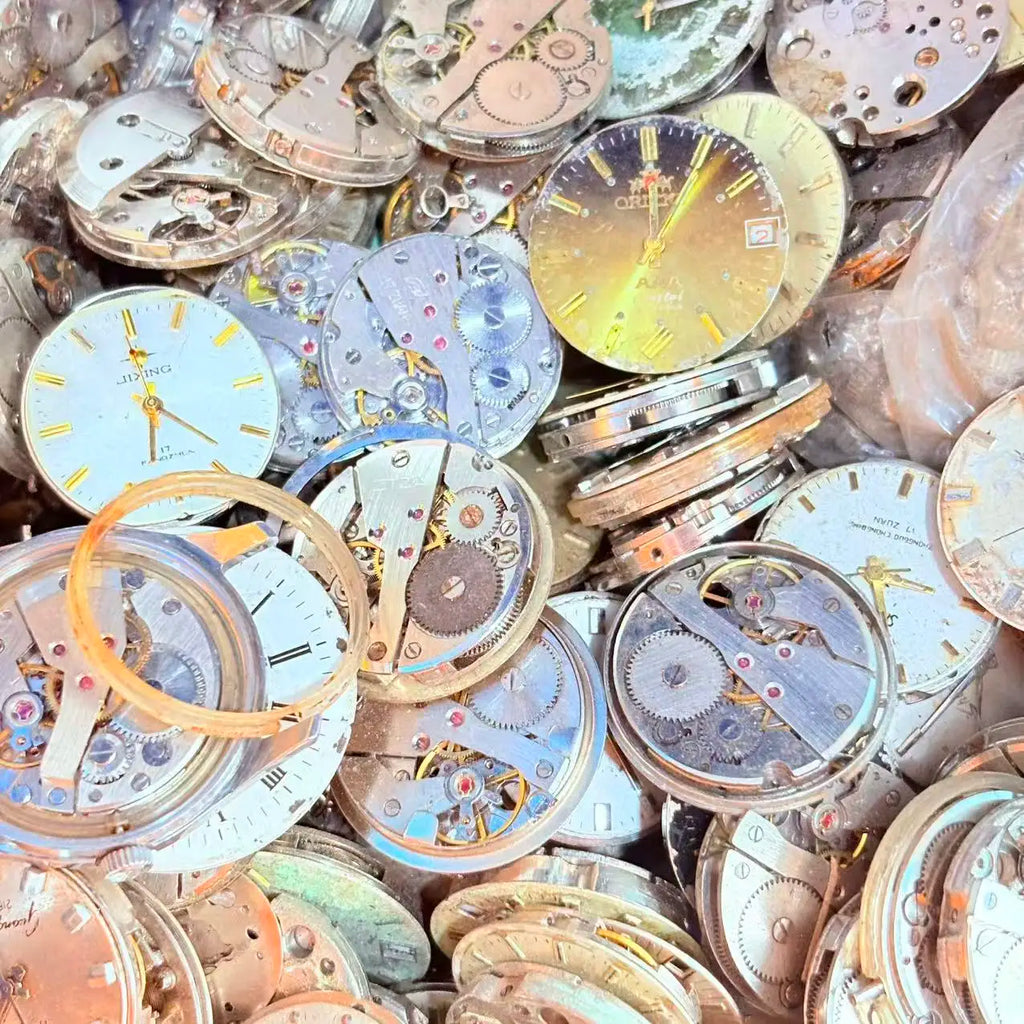 Accesorios para relojes, movimientos mecánicos varios, movimientos estilo steampunk, movimientos mixtos para manualidades (DIY), enviados al azar, sin funcionamiento