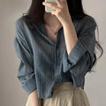 Trendy Women Solid Color Anti-Uv Sun Protection Shirt