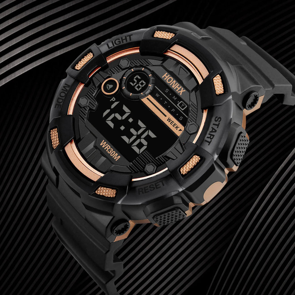 Reloj digital para niños, resistente al agua, reloj electrónico multifuncional con luz para niños, reloj deportivo de pulsera para niños