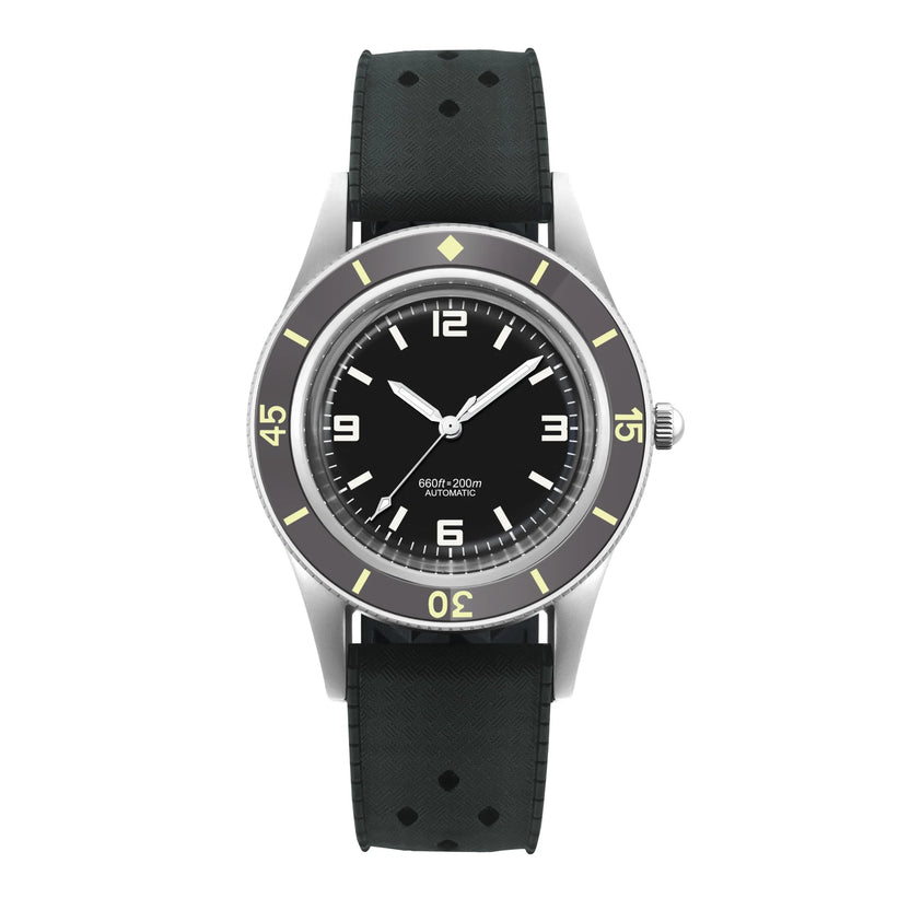 Zegarek nurkowy CORGEUT 50-Fathoms WD50F, mechanizm automatyczny NH35, 40 mm, męski, luminescencyjny, wodoszczelność 200 m, szafirowe szkło, styl vintage