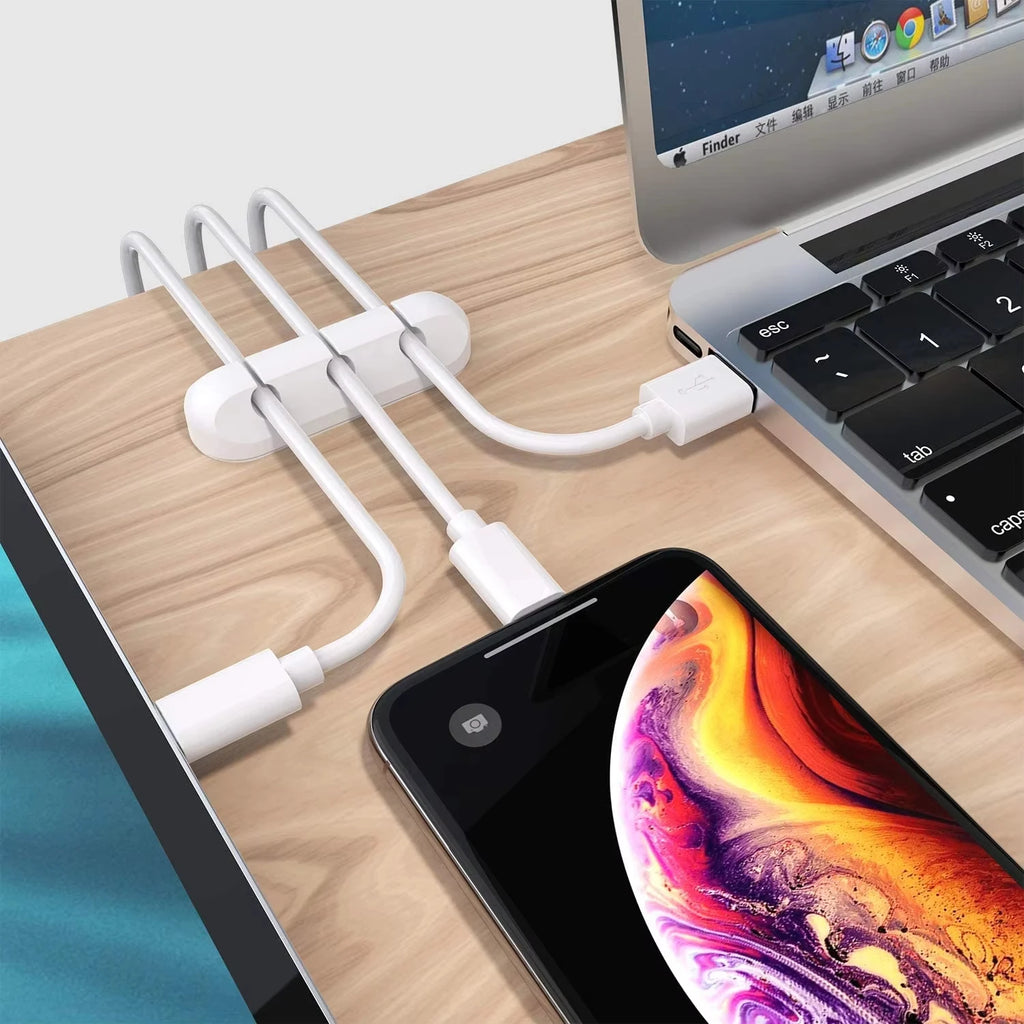 NNBILI Silicone Cable Wire Organizer with 1-7 Holes