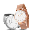 Couple Watches Simple 1 Set Watch Casual Fashion Steel Mesh Steel Waterproof Luxury Brand Sport Watch Relogio Masculino