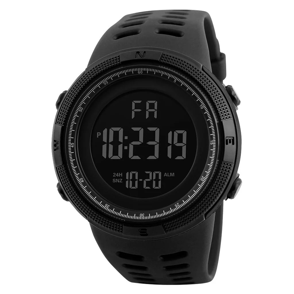 Reloj electrónico deportivo militar para hombre, reloj de pulsera digital LED multifunción luminoso para hombre, niños, jóvenes y estudiantes