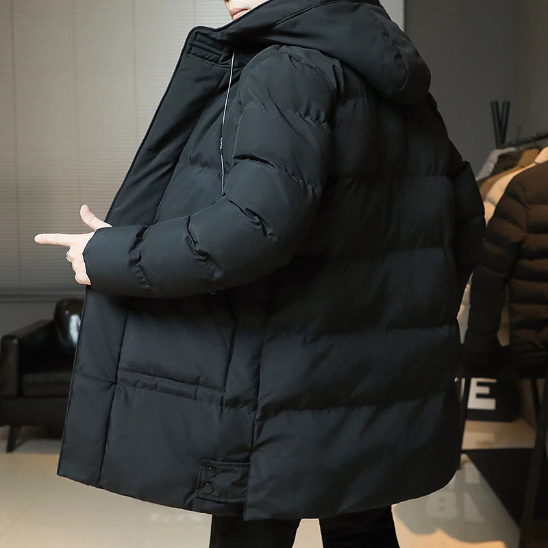-30 Degrees Winter Hot Thicken Men's Down Jackets New Warm Parka Men Women Casual White Duck Down Coat Winter Snow Overcoat