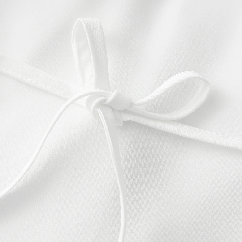 Women's White Slim Fit Button-Up Cotton Polyester Shirt