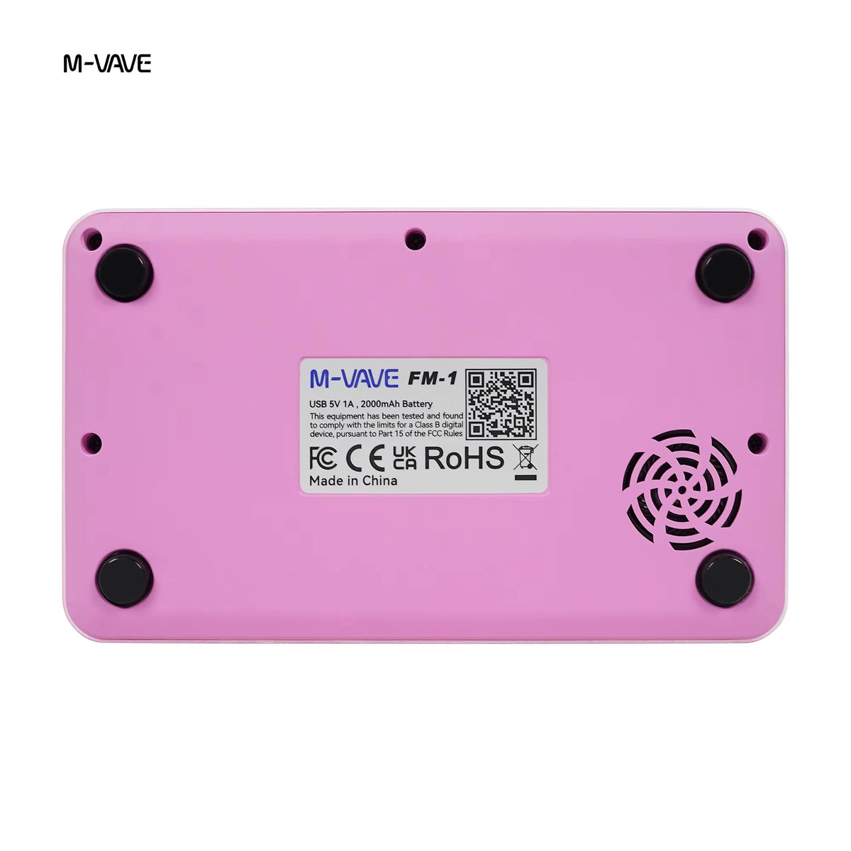M-Vave Fm-1 Effect Pedal Portable Fm1 Bluetooth Synthesizer 12h Battery 6-Operator Speaker Midi 32-Algorithm 128 Preset Built-In