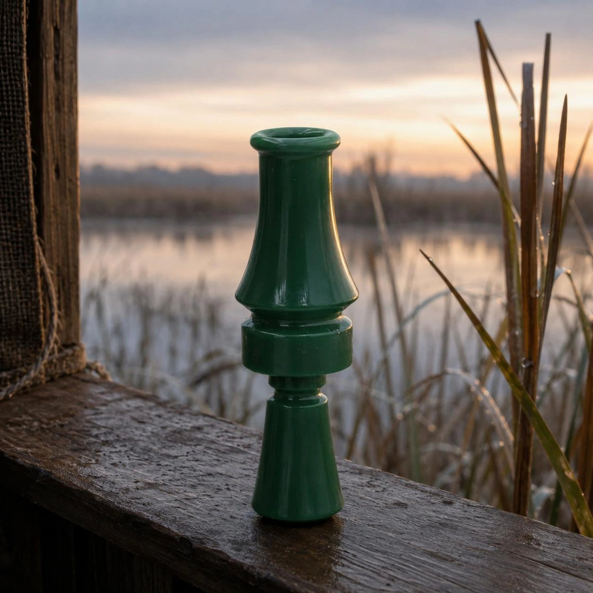 Waterfowl Call Whistle Realistic Sound Green Tapered Body Game Call ABS Hunting Whistle for Outdoor Activities