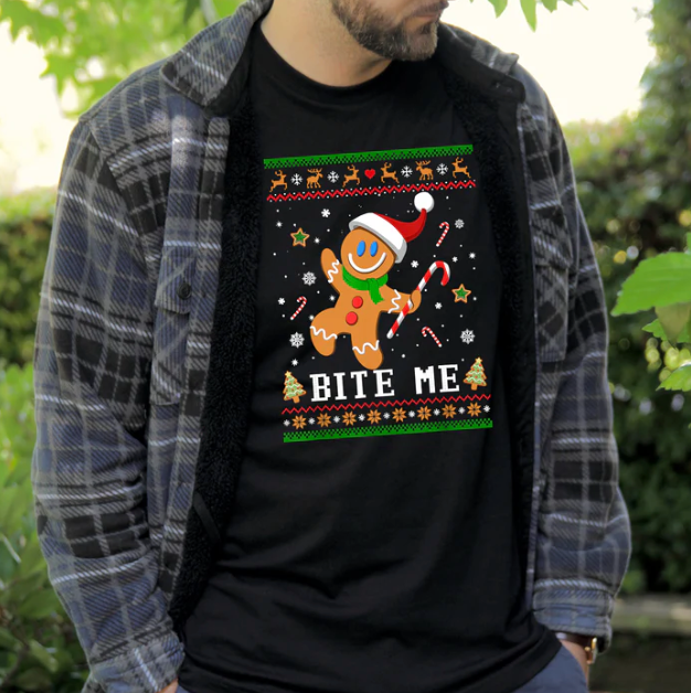 Bite Me Ugly Sweater Unisex T-shirt