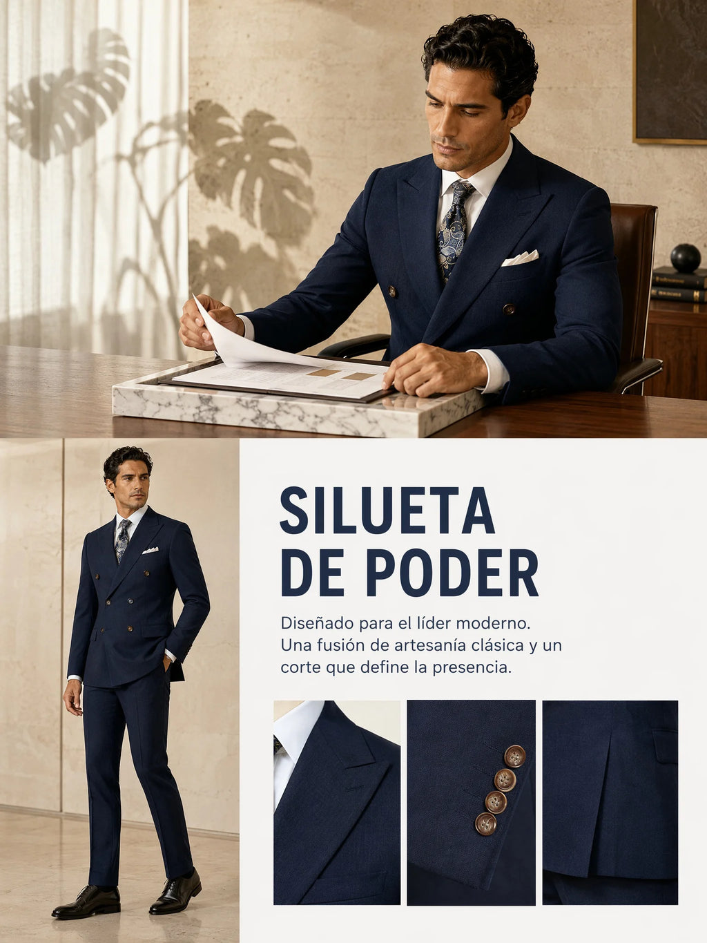 ST Cassy Navy Blue High Quality Luxury Men's Suit 2 Piece Set Elegant Wedding Groom Suit for Men Stylish Business Office Suit
