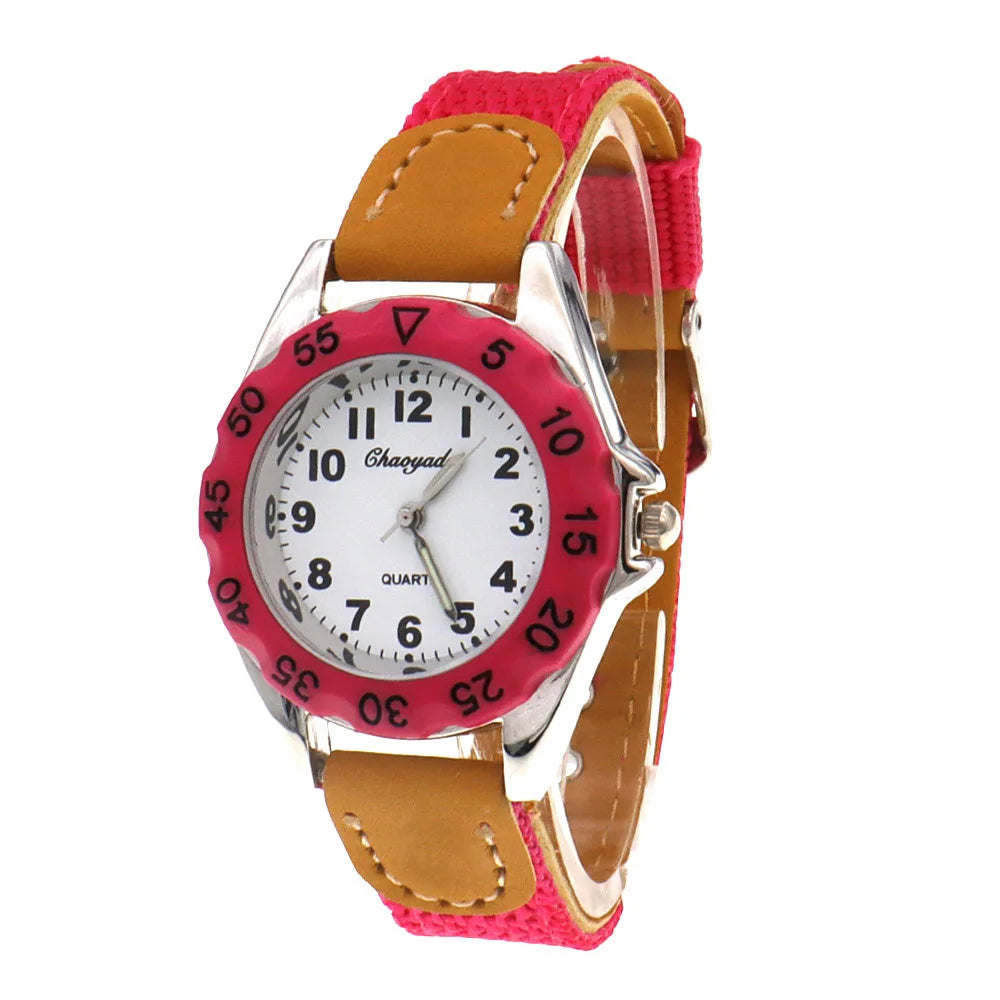 Reloj de alta calidad para niños, regalo para niños y niñas, reloj de pulsera de cuarzo para estudiantes que aprenden a decir la hora, reloj verde, regalos, dropshipping