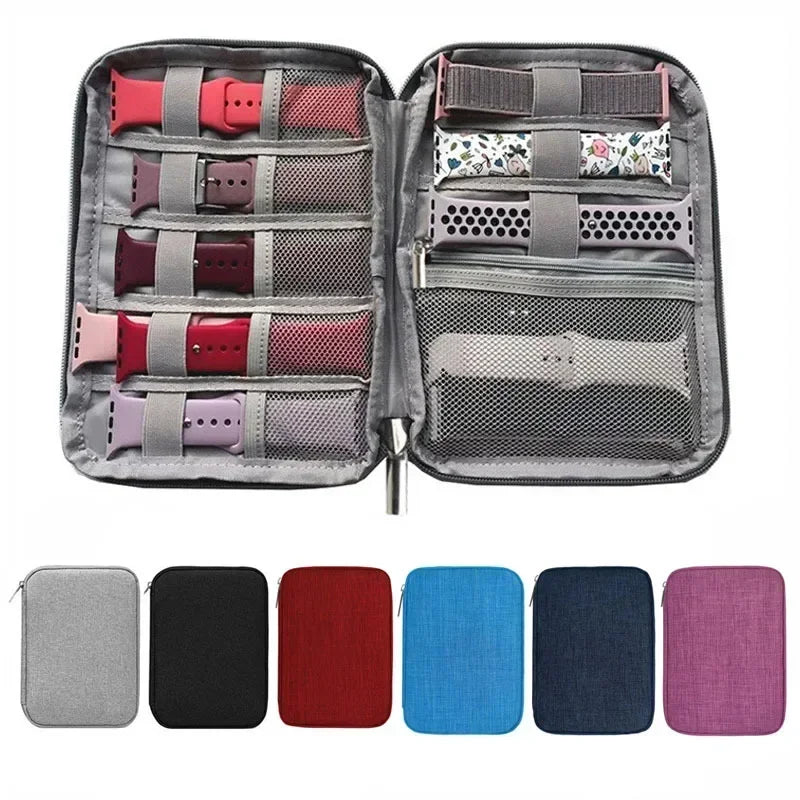 Watchband Bag for Apple Watch Strap Box Case Travel Smart Watch Wriststrap Storage Bag Box Watches Organizer Band Holder