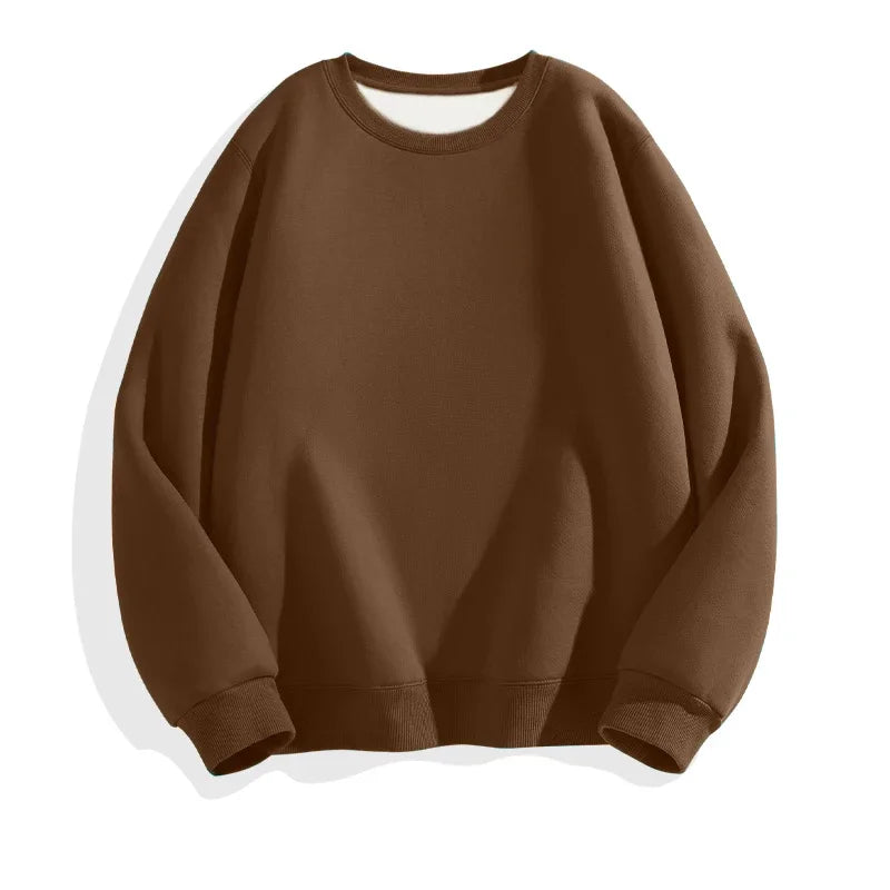 LEGIBLE Autumn Winter Woman's Hoodies Oversize Female Loose Solid Thicken Fleece Warm Women Sweatshirts Lady
