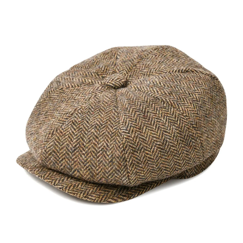 Gorra tipo boina de lana con diseño de espiga BOTVELA, estilo Gatsby retro de 8 paneles, para hombre y mujer, colores negro, marrón, verde, azul marino y café