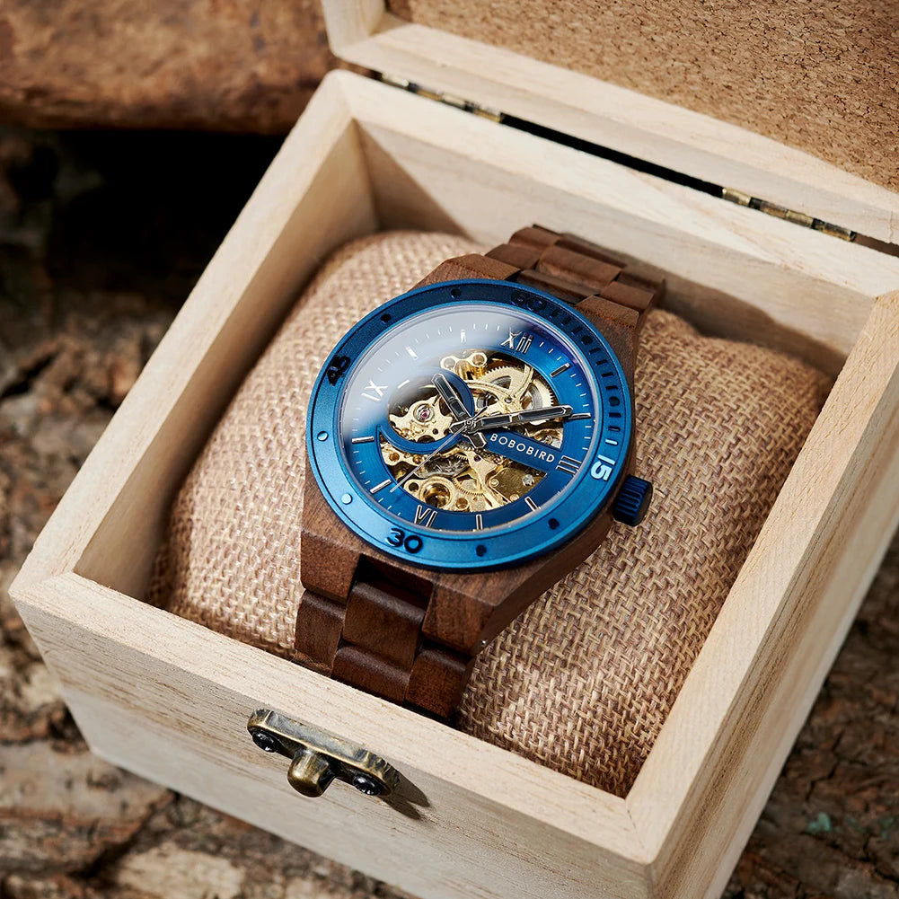 Custom Men's Watches With Automatic Movement Mechanical Wrist Watches From BOBO BIRD the Hottest Gifts for Father's Day