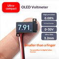 The Smallest Ever 0.5 Inch OLED Digital Voltmeter 0-30V Ultra Thin High Precision 2/3 Wire New Arrival