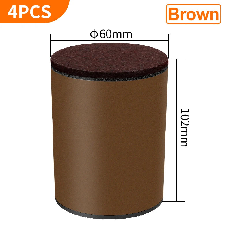 Bed Furniture Square Risers Solid Steel Bed Furniture Post Lifts Protect Floors Anti Scratch Wood and Carpet Surface Heavy Duty
