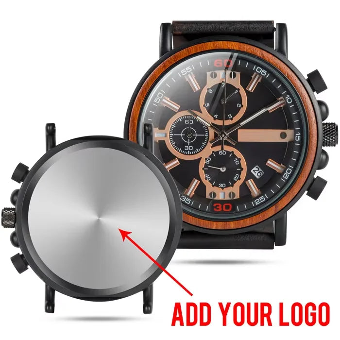 Customized BOBOBIRD Wood Watch Engrave Your Personalized Logo on the Back Cover Relogio Masculino Gift With Wooden Box L-S18-1