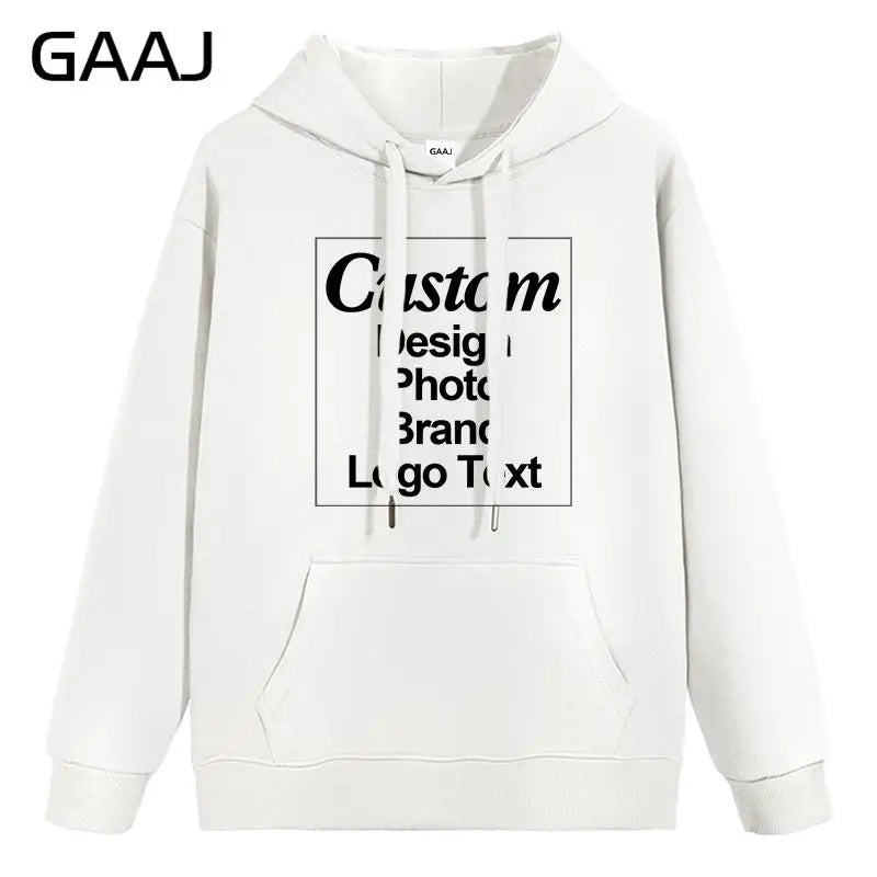 High Quality Custom Hoodie Cotton Sweatshirt Print Embroidery Brand Logo Text Photo Design Men Women Famliy Team Clothing 300g