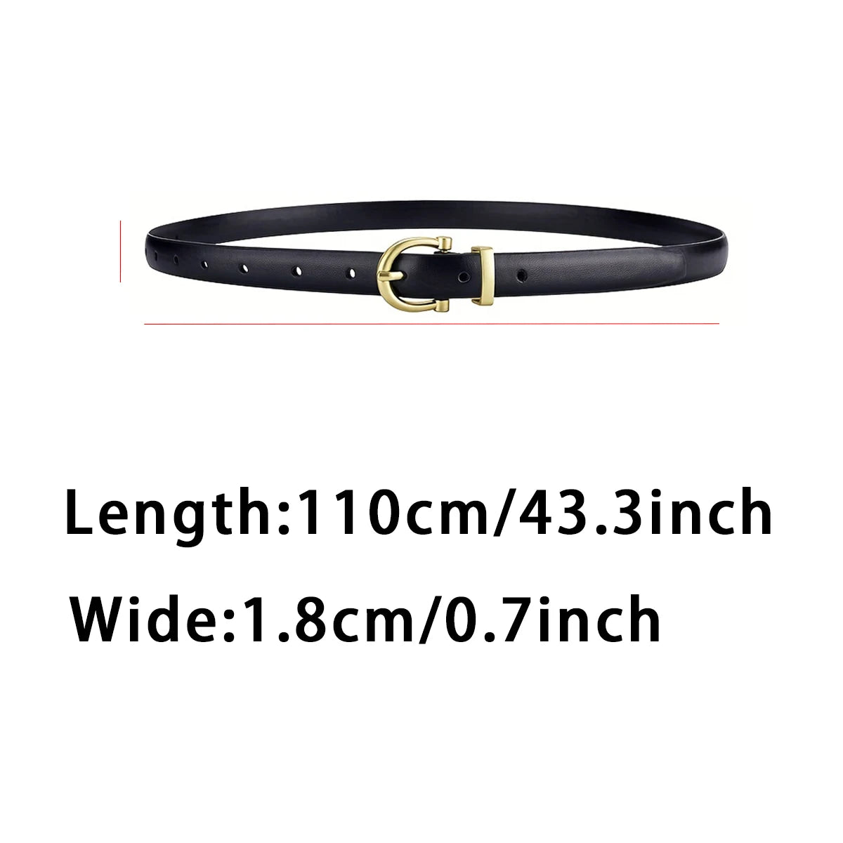 New Women's Fashionable Thin Buckle Belt, Detachable Double Side Denim Belt as a Gift for Mothers and Girlfriends