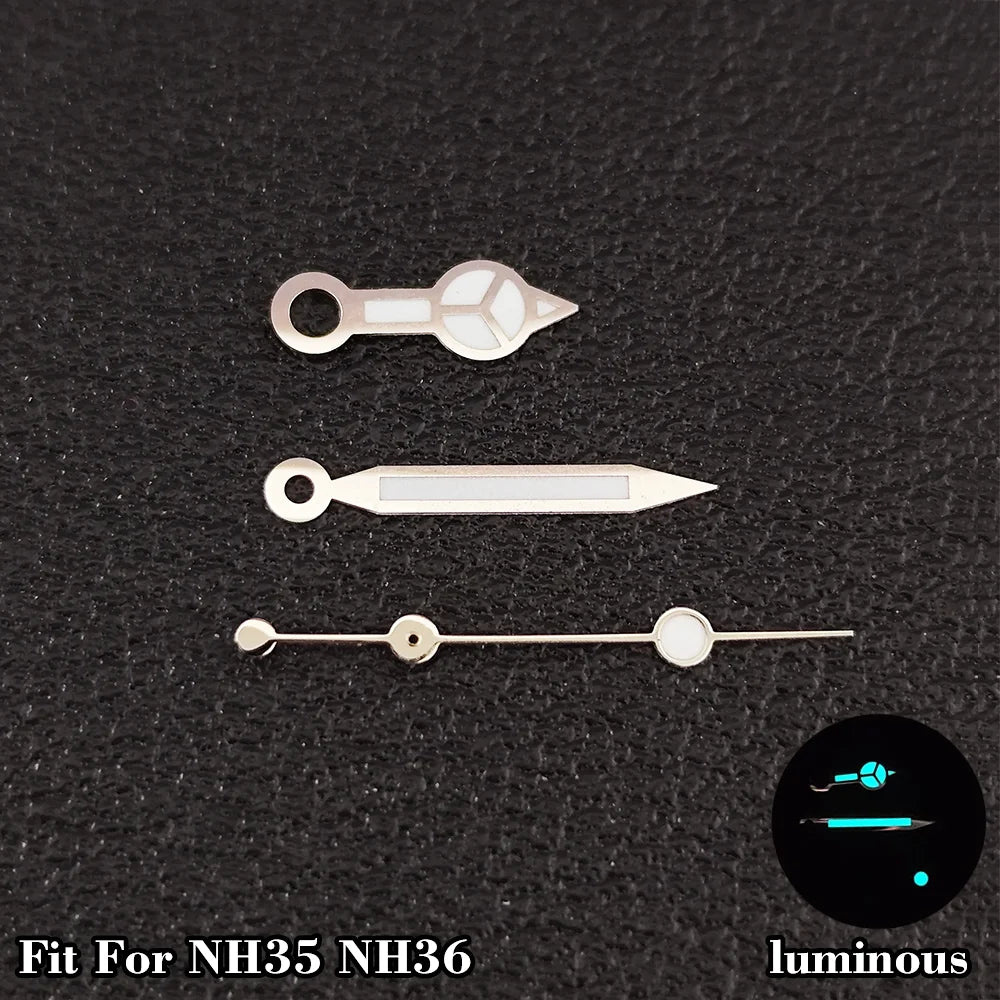 28.5MM NH35 Dials Fit NH35 Movement Dial NH35 BGW9 Blue Luminous Dial NH34 GMT Dial NH35 Enamel Black Dial Fit NH35 Hand Parts