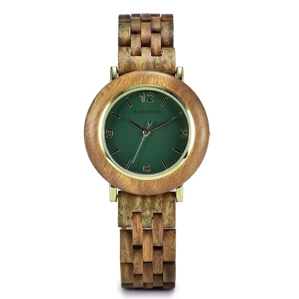 BOBO BIRD Women Wooden Watch Fashion Luxury Japanese Quartz Movement Wristwatches Anniversary Gift Box Personalized