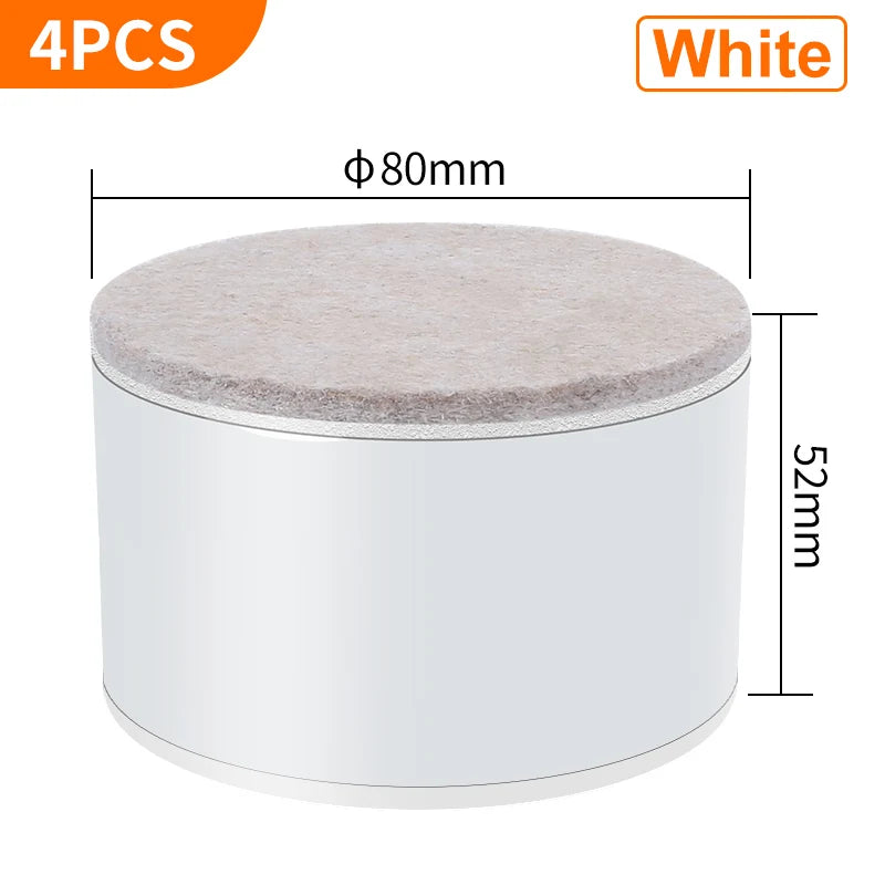 Bed Furniture Square Risers Solid Steel Bed Furniture Post Lifts Protect Floors Anti Scratch Wood and Carpet Surface Heavy Duty