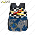 12 Inch Kids Racing Car Small School Bags Child Cartoon Backpacks Boys Girls Toddler Bags Children Bookbag Backpack Schoolbags