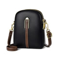 Retro Mini Women's PU Leather Crossbody Shoulder Bag with Zipper
