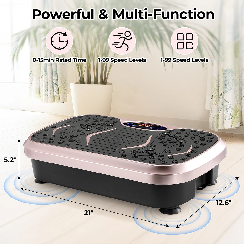Máquina de ejercicios con plataforma vibratoria, plataforma vibratoria para drenaje linfático, plataforma de fitness para entrenamiento de cuerpo completo