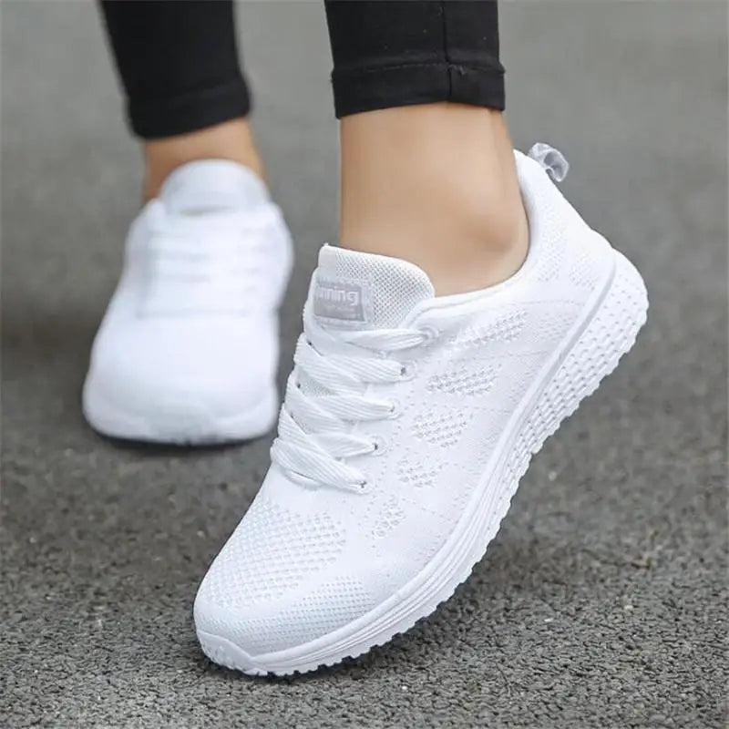 Women Casual Shoes Breathable Mesh Vulcanized Shoes Woman White Sneakers Women Feminino Gym Woman Tennis Shoes Women's Sneakers