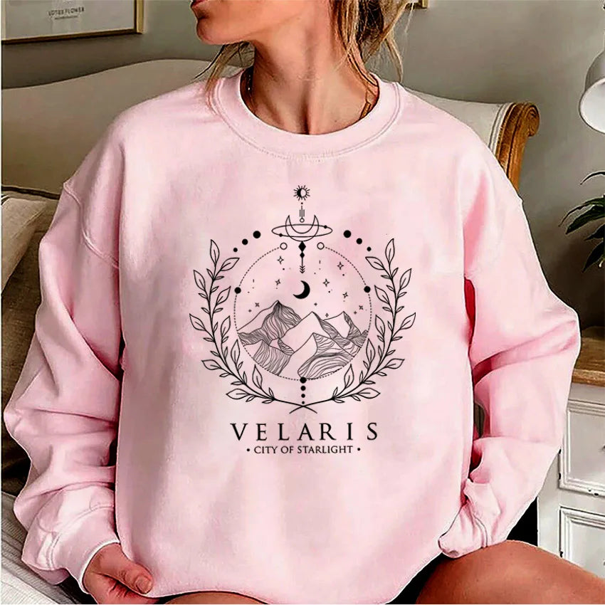 Velaris Sweatshirt a Court of Thorns and Roses Sarah J Maas Hoodie Night Court Sweater Velaris City of Starlight SJM Sweatshirts