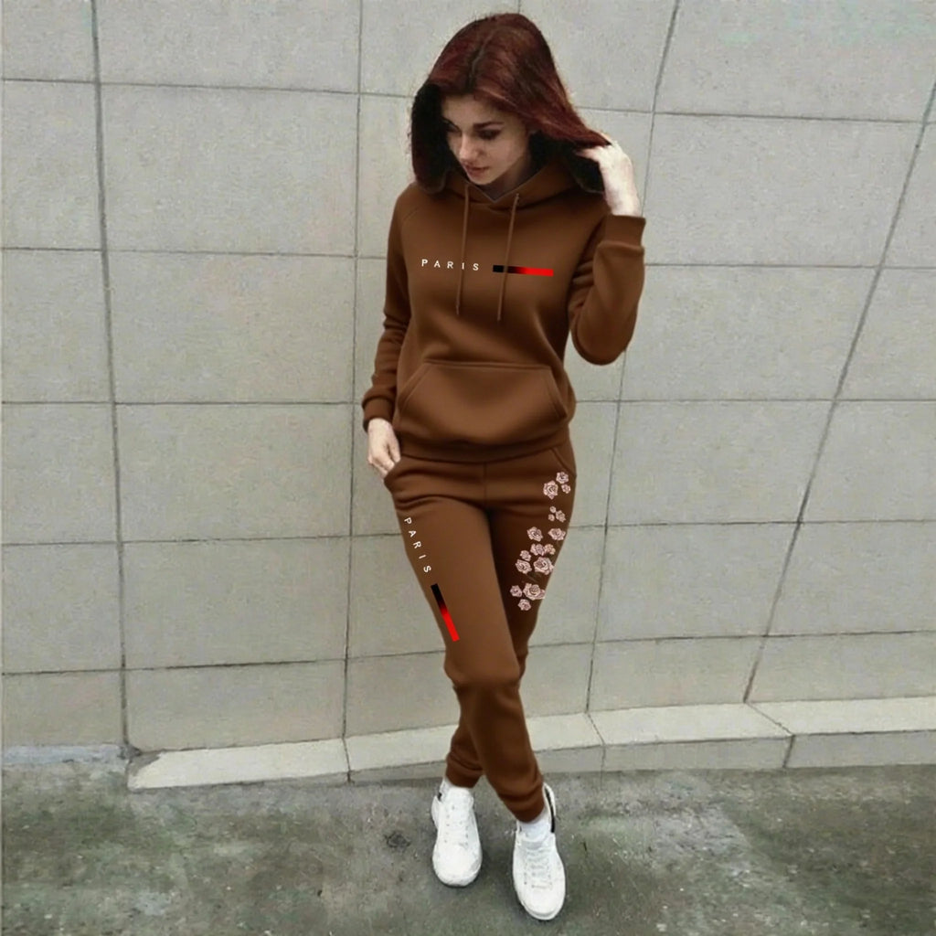 Women's Sets Hoodies Pants 2pcs Autumn Winter High quality Sports Outfits Aesthetic Home Outdoor Jogging Suit Women Clothes New