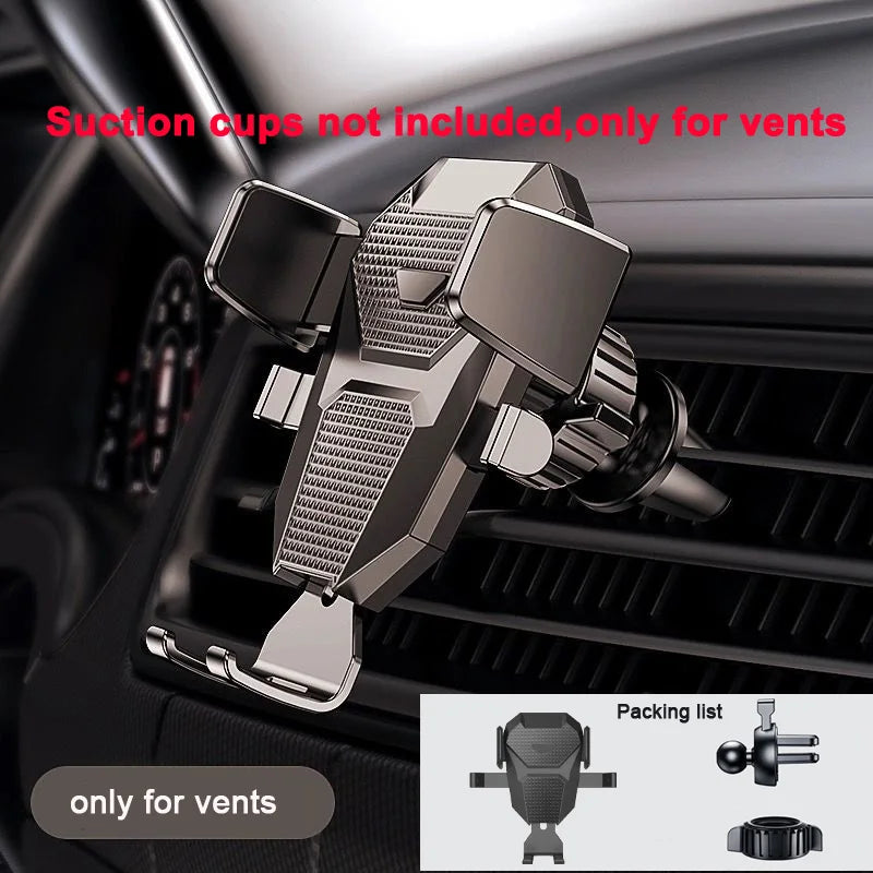 Soporte universal para teléfono de coche giratorio 360° para smartphones de 4 a 7 pulgadas
