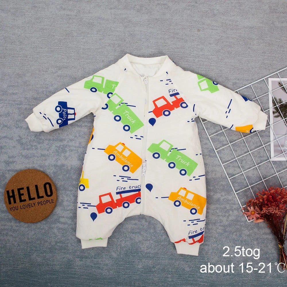 Baby Sleeping Bag Carriage Sack for Newborn Baby Animal Pattern Children Bed Play Split Leg Winter Anti Tipi Sleepsacks Warm