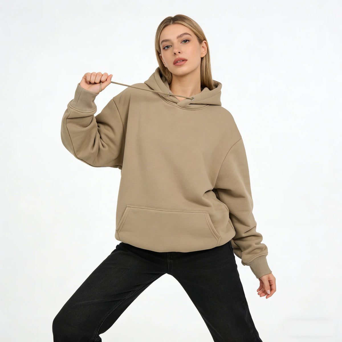 LEGIBLE Autumn Winter Oversize Hoodies Women Pulovers Hooded Thicken Warm Loose Hoodie Women Fleece Hoody Female