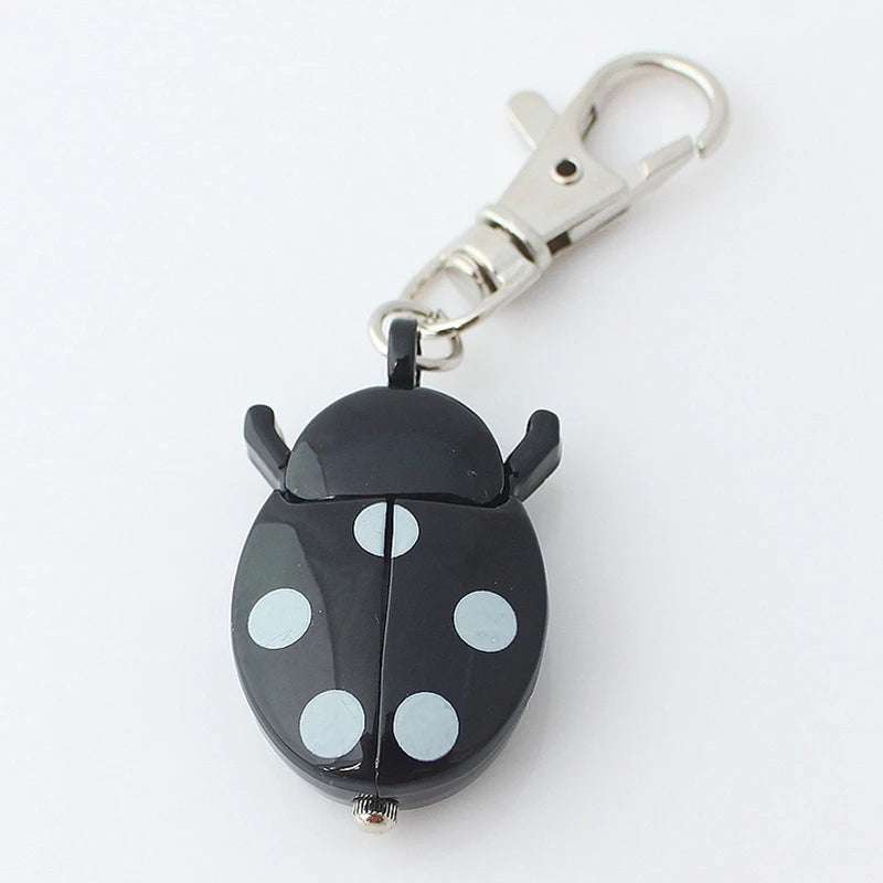 Pop Stainless Steel Quartz Pocket Watch Cute Key Ring Chain New Gift New Ladybug Birthday Party Gifts