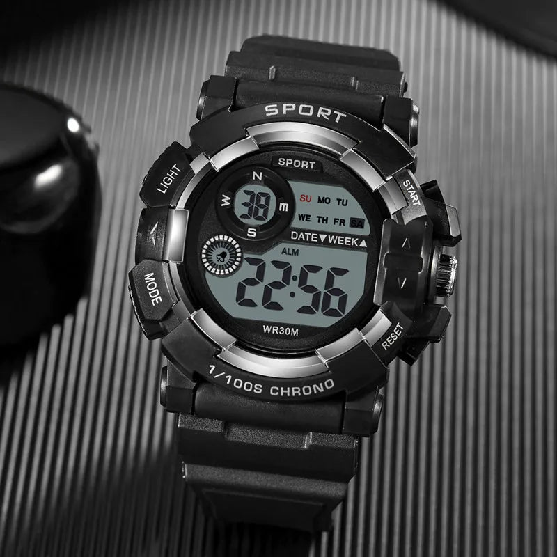 Relojes infantiles YIKAZE de moda, luminosos, resistentes al agua, con despertador, reloj electrónico inteligente para estudiantes, regalo para niños y niñas