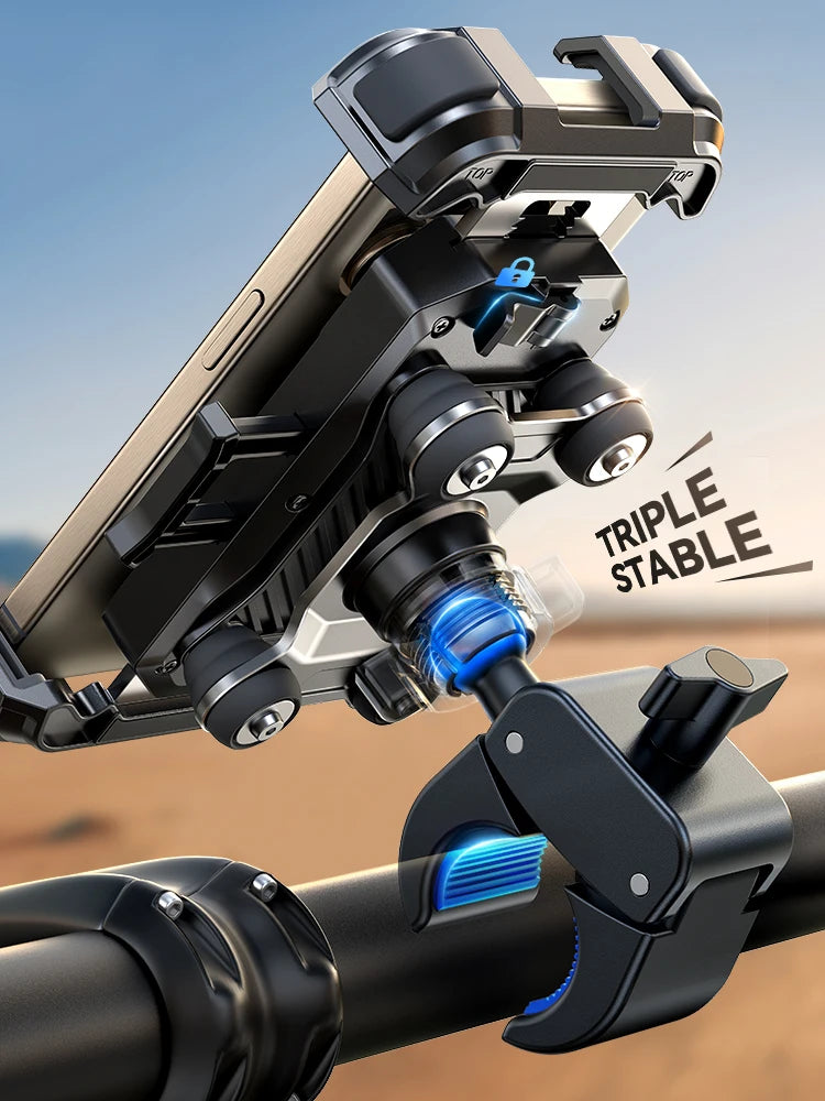 Soporte antivibración para teléfono móvil de motocicleta Joyroom para teléfonos de 4.7 a 7 pulgadas