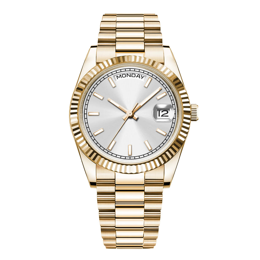 Męski zegarek mechaniczny 36/39 mm z nowym czarnym cyferblatem, luksusowy, mechanizm NH36/St1644, szkło szafirowe, wodoszczelność 10 BAR