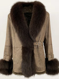 OFTBUY Winter Jacket Women New Real Raccoon