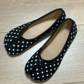 Women's Artificial Leather Slip-On Toe Separator Loafers Flat Shoes