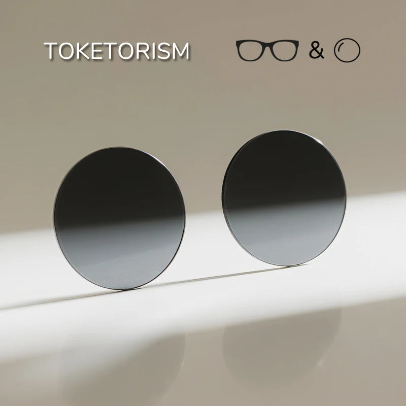 Toketorism 1.56 1.61 1.67 index polariserade receptbelagda multifokala solglasögonlinser för närsynthet, kundanpassade optiska linser