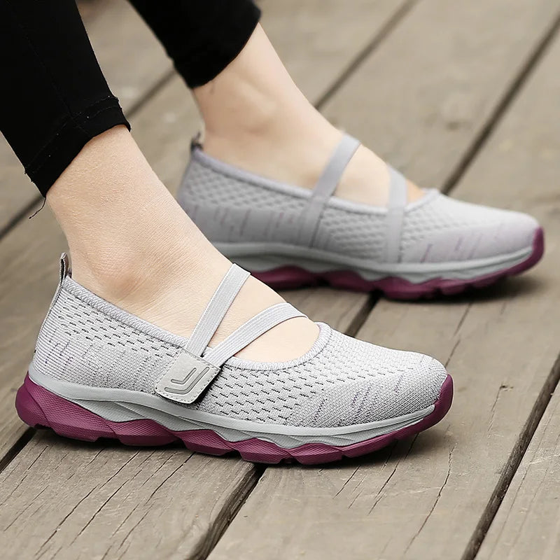Damskie półbuty letnie, ażurowe sneakersy, oddychające obuwie codzienne, damskie mokasyny, miękkie buty do chodzenia, buty żeglarskie