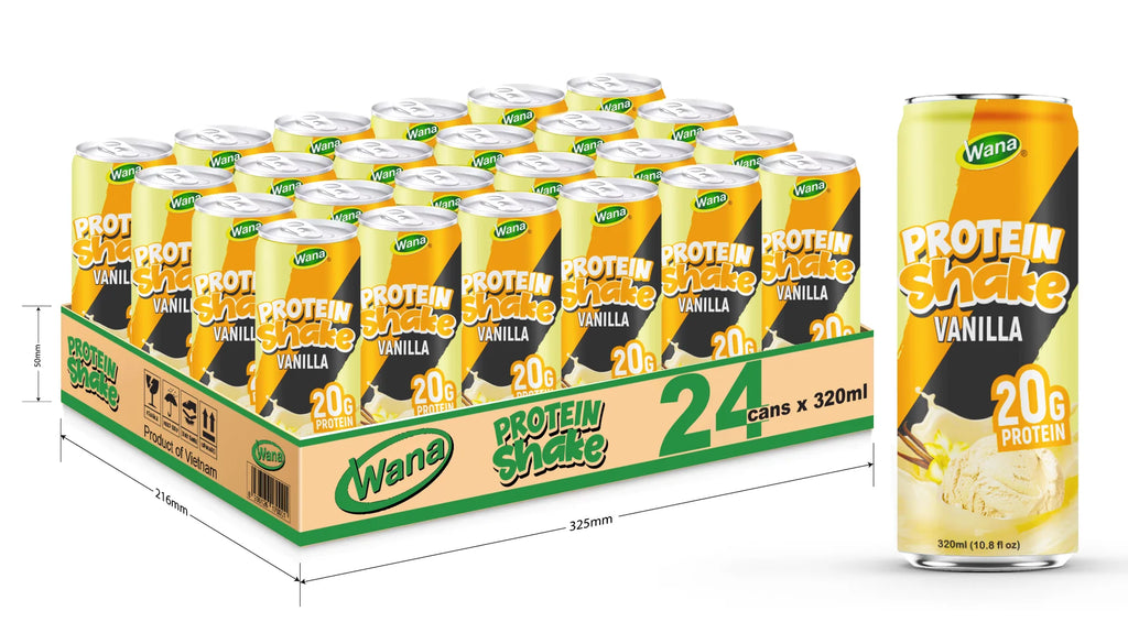 Batido de proteínas, 20g de proteína de suero, latas de 250ml o 320ml
