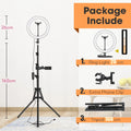Professional Tripod with LED Ring Light and Phone Holder for Mobile Phones