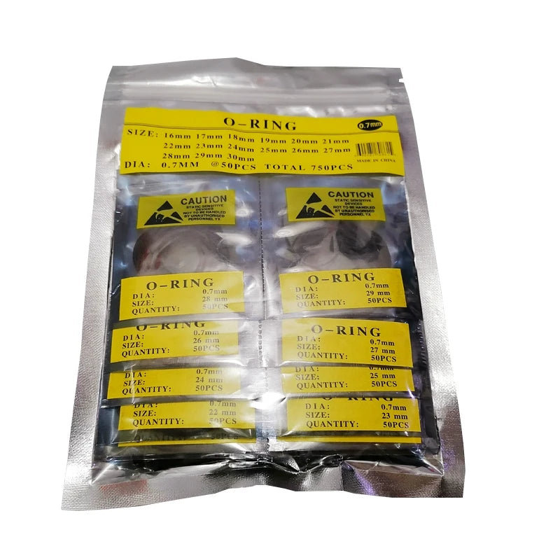 Junta tórica de goma de 0,5 mm, 0,6 mm, 0,7 mm, 0,8 mm, 0,9 mm, repuesto de sello de estanqueidad para tapa trasera de reloj