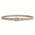 New Women's Fashionable Thin Buckle Belt, Detachable Double Side Denim Belt as a Gift for Mothers and Girlfriends