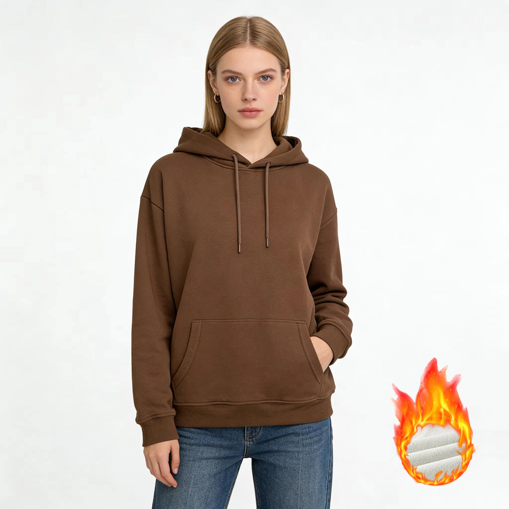LEGIBLE Autumn Winter Oversize Hoodies Women Pulovers Hooded Thicken Warm Loose Hoodie Women Fleece Hoody Female